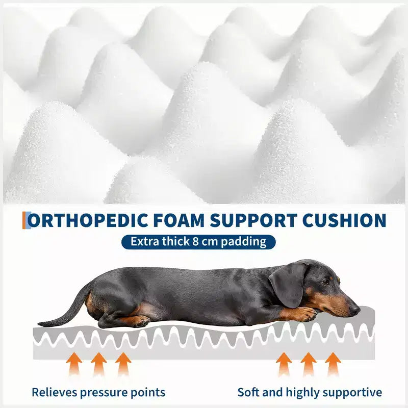Human Dog Bed Fits You and Pets for People Doze Off, Washable Faux Fur Napping Orthopedic Dog Bed, 67.7  43.3  8.6