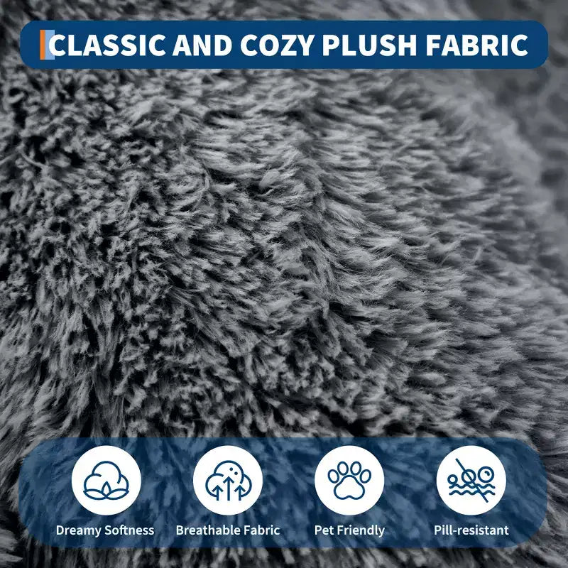 Human Dog Bed Fits You and Pets for People Doze Off, Washable Faux Fur Napping Orthopedic Dog Bed, 67.7  43.3  8.6