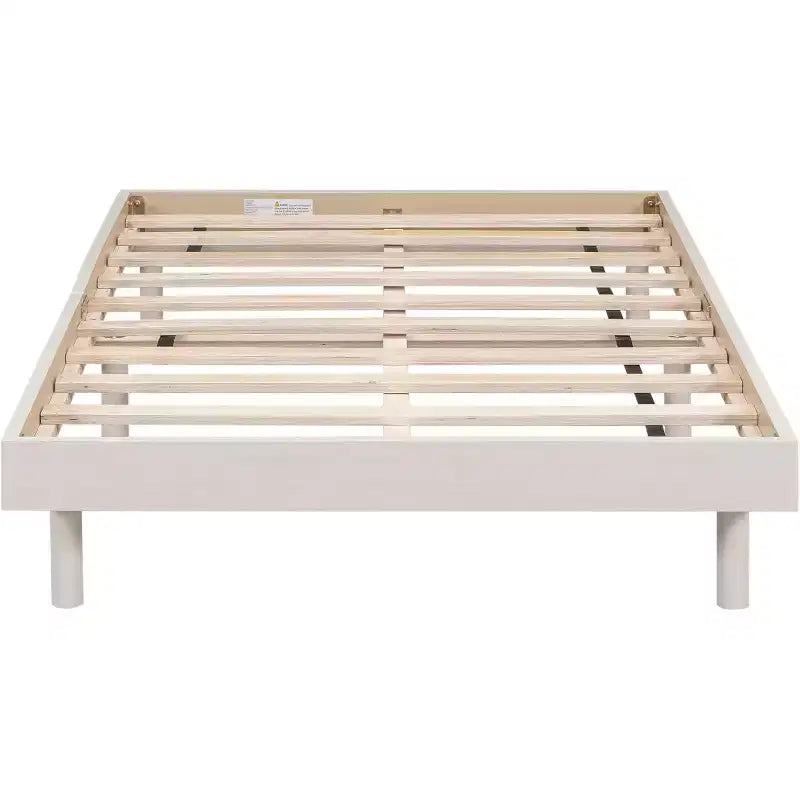 Twin Bed Frame, Floating Platform Bed Frame with Modern Design, Twin Size Particle Board Bed Frame, No Box Spring Needed, Easy Assembly