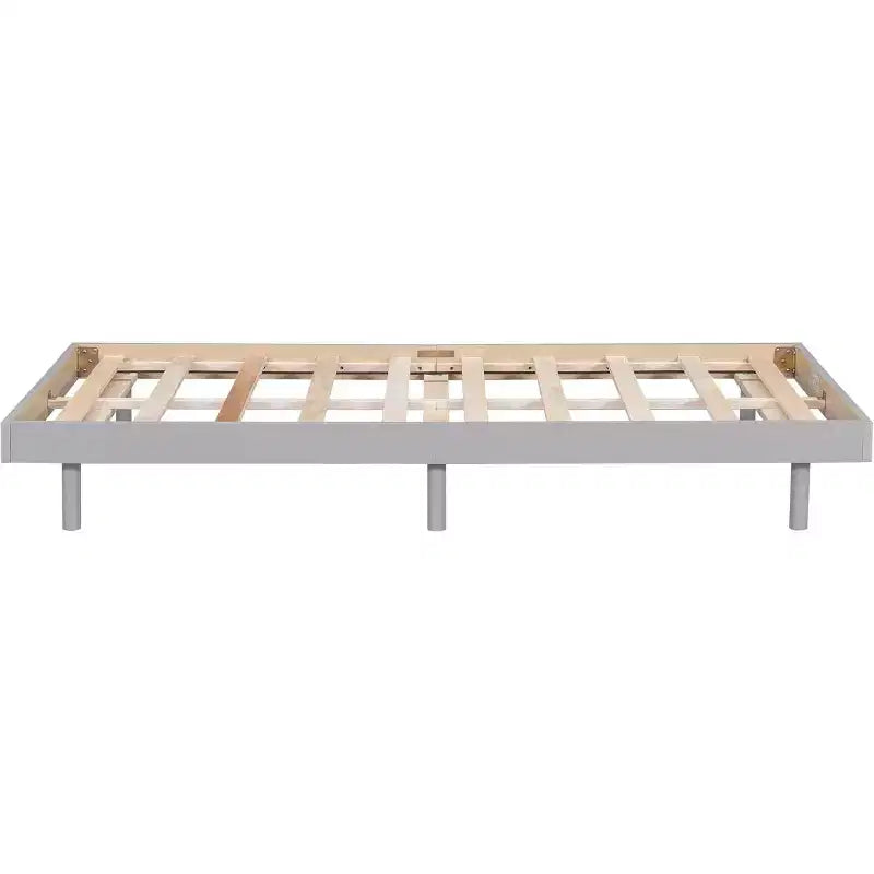 Twin Bed Frame, Floating Platform Bed Frame with Modern Design, Twin Size Particle Board Bed Frame, No Box Spring Needed, Easy Assembly
