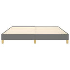 Bedframe donkergrijs polyester, multiplex, bewerkt hout, King