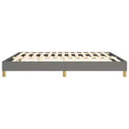 Bedframe donkergrijs polyester, multiplex, bewerkt hout, King