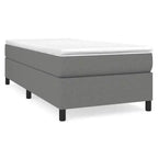 Bed Frame Dark Grey Fabric (100% polyester), plywood, engineered wood