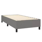 Bed Frame Dark Grey Fabric (100% polyester), plywood, engineered wood
