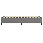 Bed Frame Dark Grey Fabric (100% polyester), plywood, engineered wood