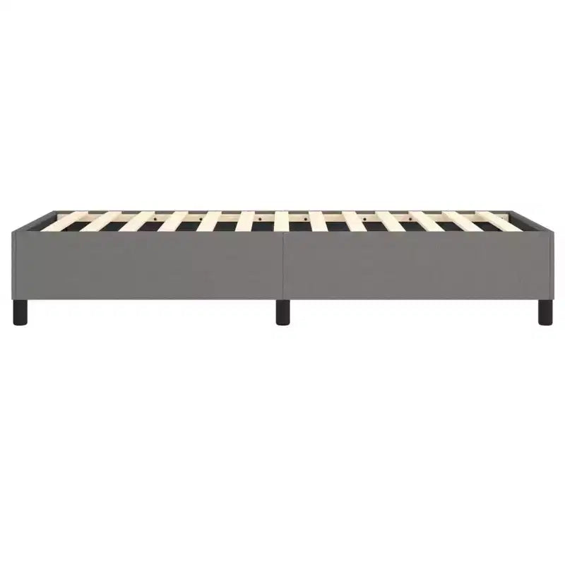 Bed Frame Dark Grey Fabric (100% polyester), plywood, engineered wood