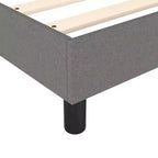 Bed Frame Dark Grey Fabric (100% polyester), plywood, engineered wood