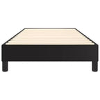 Bettgestell aus schwarzem Kunstleder und Sperrholz, Twin XL, stabiles Bettgestell