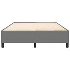 Bed Frame Dark grey 100% polyester fabric, plywood, engineered wood
