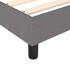 Bed Frame Dark grey 100% polyester fabric, plywood, engineered wood