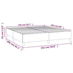 Bed Frame Dark grey 100% polyester fabric, plywood, engineered wood