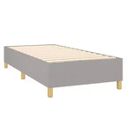 Bed Frame Light Grey 100% polyester, plywood, engineered wood