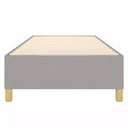 Bed Frame Light Grey 100% polyester, plywood, engineered wood
