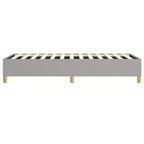 Bed Frame Light Grey 100% polyester, plywood, engineered wood