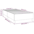 Bed Frame Light Grey 100% polyester, plywood, engineered wood
