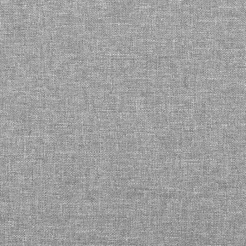Bed Frame Light Grey Polyester, Plywood, Engineered Wood Full