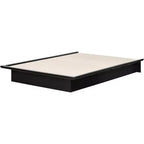 Plattformbett (ohne Kopfteil) aus Spanplatten mit Bettgestell