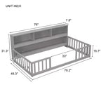 Twin Bed Frame No Box Spring Needed Noise-Free Design Heavy-Duty Metal