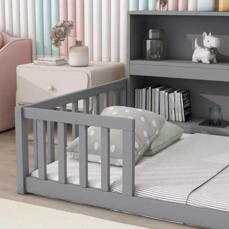 Twin Bed Frame No Box Spring Needed Noise-Free Design Heavy-Duty Metal