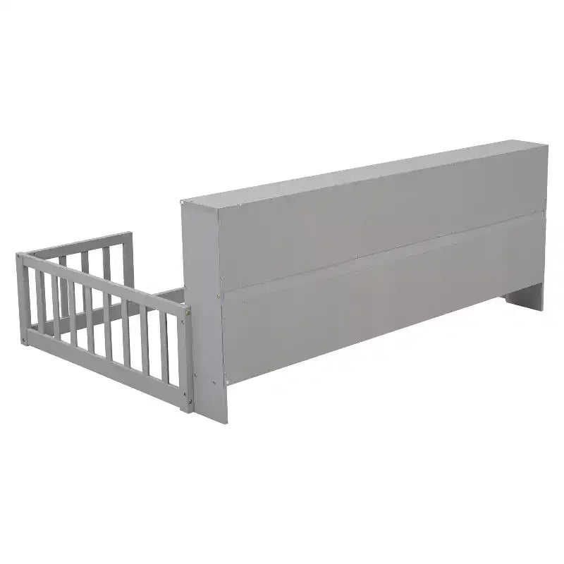 Twin Bed Frame No Box Spring Needed Noise-Free Design Heavy-Duty Metal