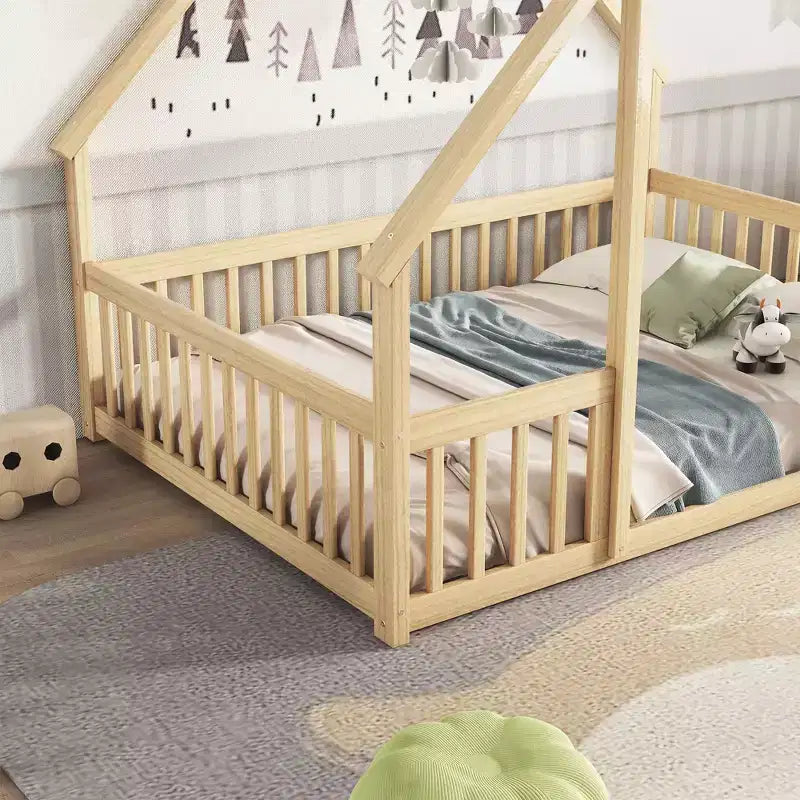 Queen Bed Frame Under-Bed Storage Noise-Free Design Heavy-Duty Metal