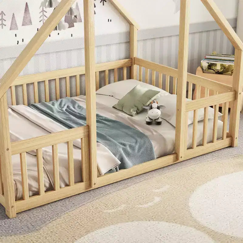 Queen Bed Frame Under-Bed Storage Noise-Free Design Heavy-Duty Metal