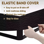 Queen Size Bed Frame & Box Spring, Heavy Duty Steel Platform Mattress Foundation with Fabric Cover, Noise-Free, Easy Assembly