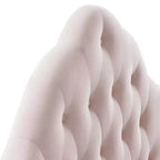 Sovereign-hoofdbord voor queensize bed, met ruitvormige knopen en slijtvast fluweel