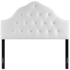 Sovereign-hoofdbord voor queensize bed, met ruitvormige knopen en slijtvast fluweel
