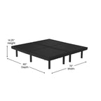 Selene Adjustable Upholstered Bed Base with Wireless Remote, Three Leg Heights, & Independent Head/Foot Incline