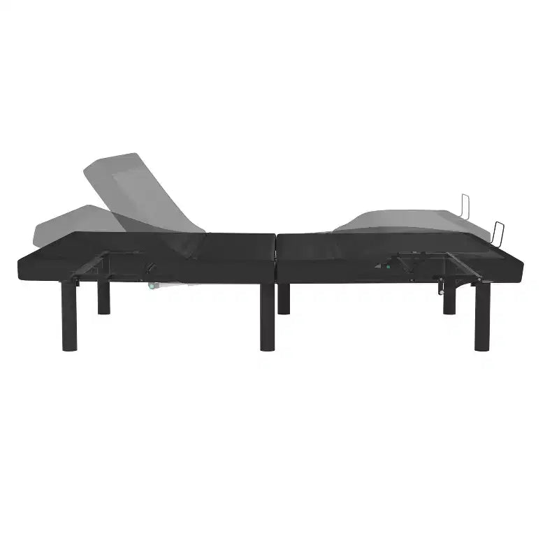 Selene Adjustable Upholstered Bed Base with Wireless Remote, Three Leg Heights, & Independent Head/Foot Incline