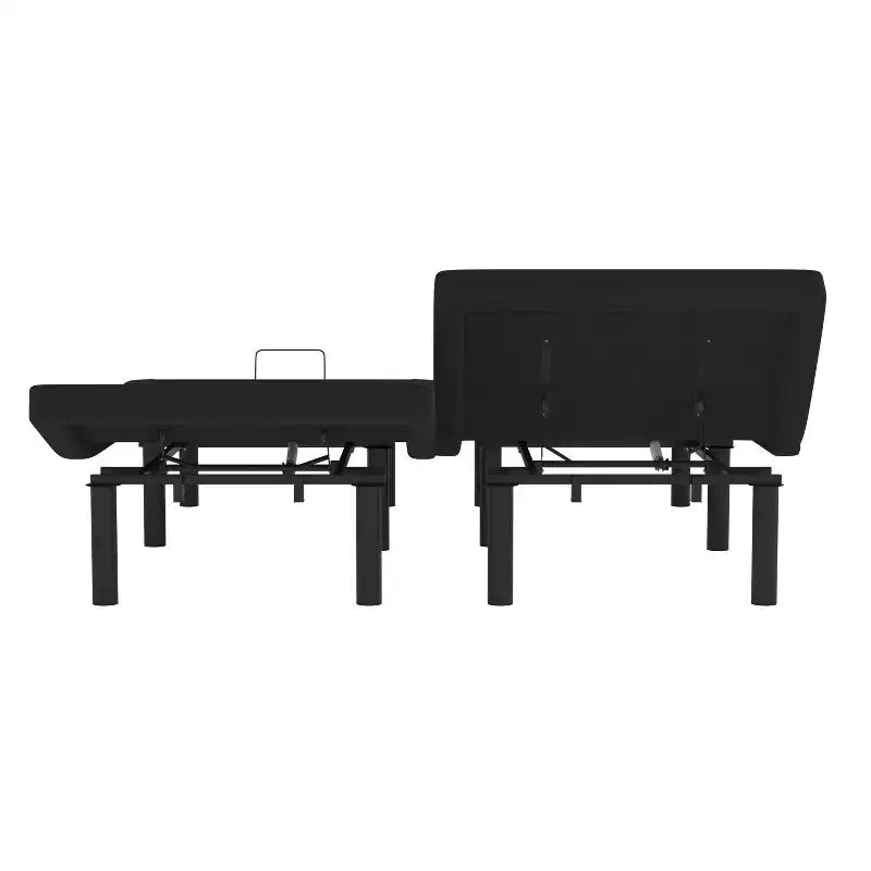 Selene Adjustable Upholstered Bed Base with Wireless Remote, Three Leg Heights, & Independent Head/Foot Incline