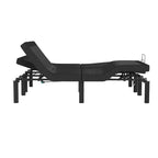 Selene Adjustable Upholstered Bed Base with Wireless Remote, Three Leg Heights, & Independent Head/Foot Incline