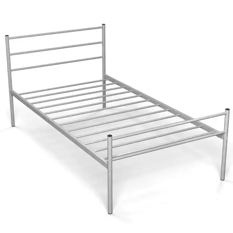 Twin Metal Bed Frame Mattress Foundation No Box Spring Needed
