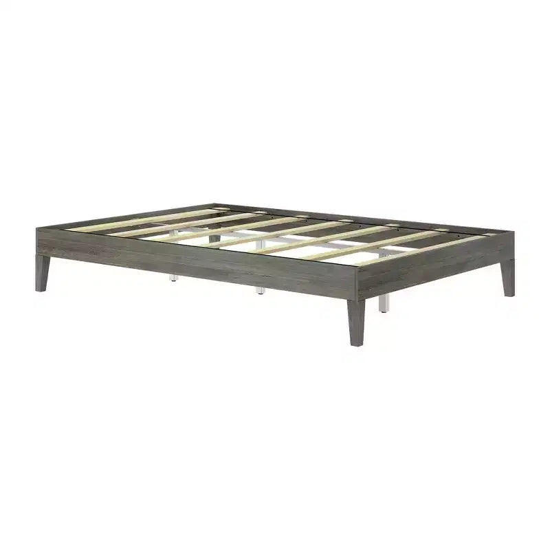 Solid Wood Queen Platform Bed Frame