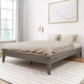 Solid Wood Queen Platform Bed Frame
