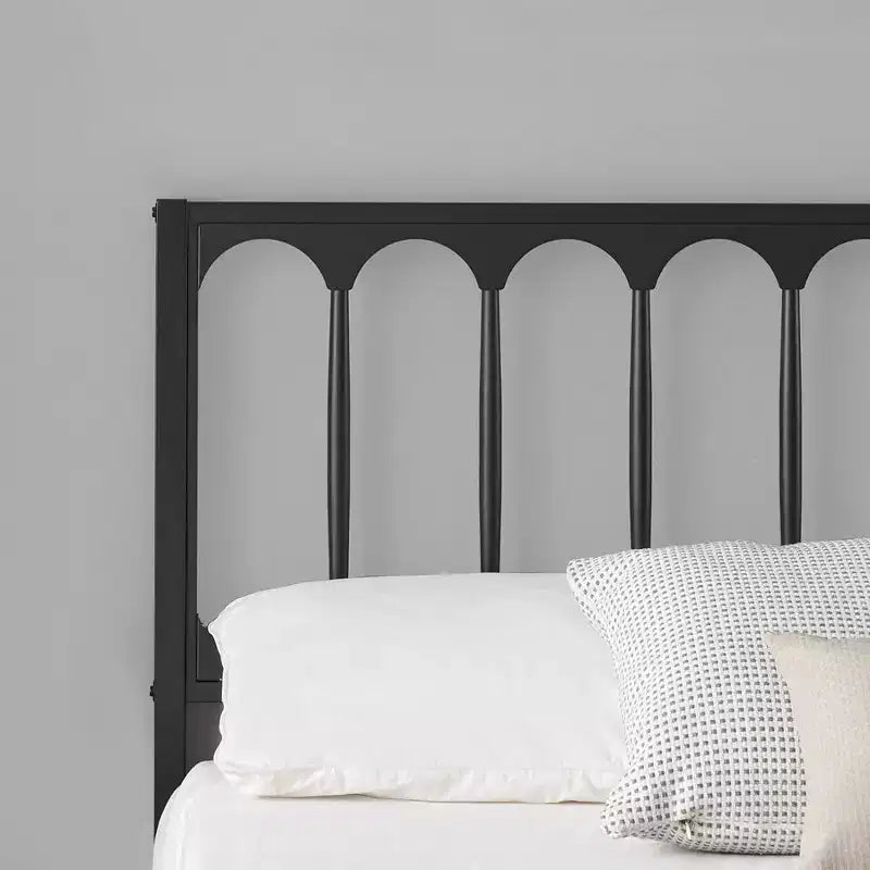 14 inch Bed Frame Metal Platform Mattress Foundation with Headboard, No Box Spring Needed, Easy Assembly